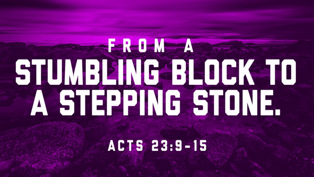 From a Stumbling Block to a Stepping Stone Image